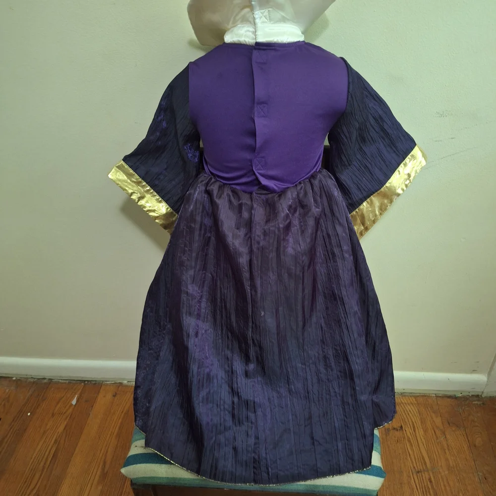 Disney Purple and Gold Halloween Maleficent Costume Dress childs size 4 - Picture 4 of 6